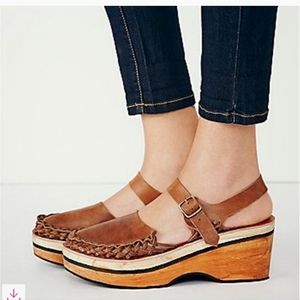 Free People Magnolia Slope Clog Tan